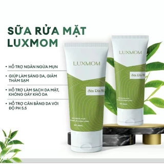 Sửa rửa mặt trà xanh luxmom an toàn cho mẹ bầu và bé(bao bì mới)