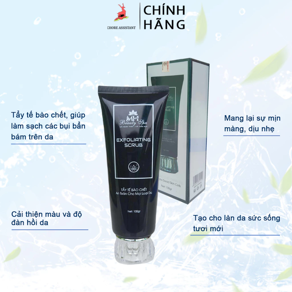 Gel tẩy da chết mặt MH Beauty Spa 100ml, Tẩy da chết body, làm sáng da_Chính Hãng