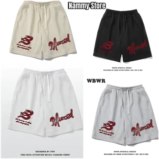 Quần Short Murced Nam nữ Hè, Quần Đùi Unisex Nam Nữ Chất Thun Mát Thông thoáng Logo Chữ In Nhiệt Cực Nét