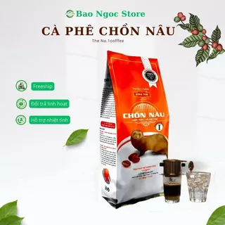 Cà phê chồn nâu rang xay truyền thống Bảo Tín gói  (500gr) thể chất nhẹ , hương thơm moka, vị đắng dịu,