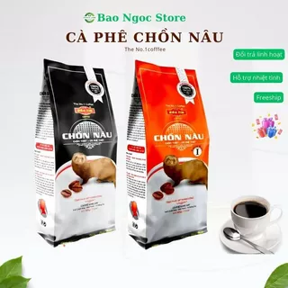 Cà phê chồn nâu rang xay Bảo tín ,combo 2 (500gr)moka I màu cam  và màu đen , thể chất nhẹ , vị đắng dịu , hương moka