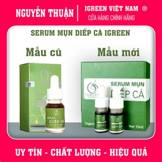 Serum Mụn Diếp Cá Igreen đánh bay mụn bọc ,mụn mủ,mụn đầu đen,mờ thâm ,da căng mịn trắng sáng