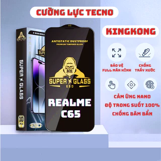 Kính cường lực REALME C65 Kingkong full màn | Miếng dán bảo vệ màn hình cho REALME | OPKEM