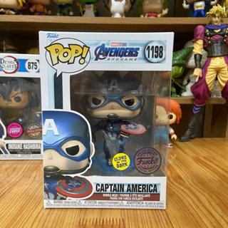 Mô hình Funko Marvel - Captain America / GITD (real, box)