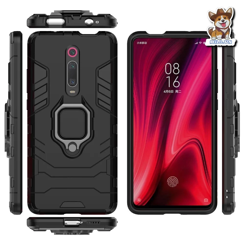 Ốp Vỏ Giáp Ironman Xiaomi Redmi K20 / K20 pro / Mi 9T kèm Iring cao cấp