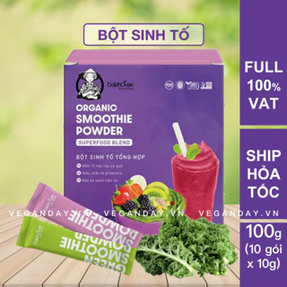 Bột Sinh Tố Tổng Hợp Dalahouse 100g (10 gói_10g) - Organic Smoothie Powder Dalahouse