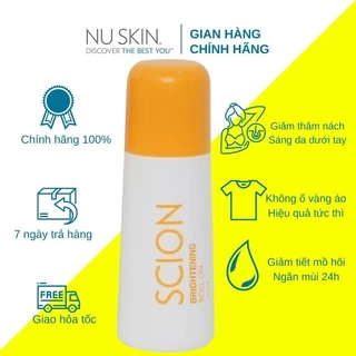 Lăn khử mùi Scion Nuskin 75ml ngăn mùi hôi nách không làm ố quần áo, làm sáng vùng da dưới cánh tay