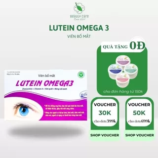 Viên Uống Dầu Cá Omega 3 Sáng Mắt Giảm Khô Mắt Cải Thiện Thị Lực LUTEIN OMEGA 3 - Hộp 30 viên