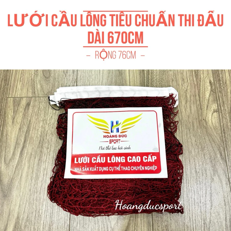 Lưới Cầu Lông Hoangducsport Tiêu Chuẩn Thi Đấu