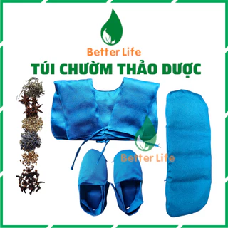 Túi chườm thảo dược nóng lạnh Better Life 100% thảo mộc thiên nhiên cao cấp chườm vai gáy, bàn chân