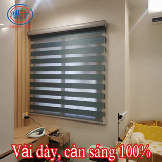 Rèm cầu Vồng Hàn Quốc Rèm Trung Tín cản sáng 100% (nhận cắt theo kích thước cửa+ chọn màu)