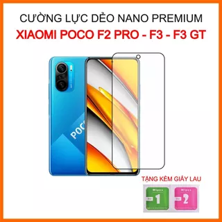 Cường lực Xiaomi Poco F2 Pro, Poco F3, Poco F3 GT, cường lực dẻo 9H+