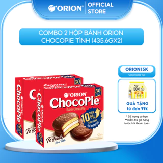 Combo 2 Hộp Bánh Orion Chocopie TÌNH (435.6g/hộp)