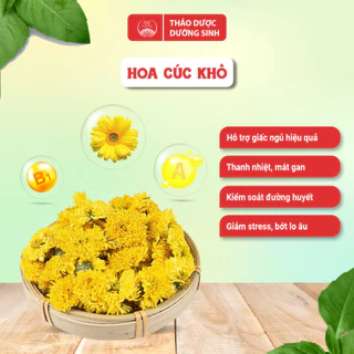 Hoa Cúc Khô MC NATURAL - Bông Cúc Khô Nguyên Bông Tự Nhiên Ngủ Ngon An Thần Đẹp Da, Lợi Tiểu 200g-1kg