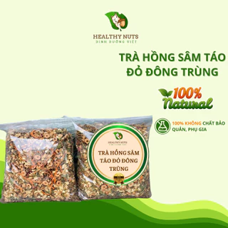 Trà Hồng Sâm Táo Đỏ Đông Trùng Kết Hợp Từ 4 Loại Thảo Dược Quý, Giải Nhiệt, An Thần, Dễ Ngủ Loại 1kg