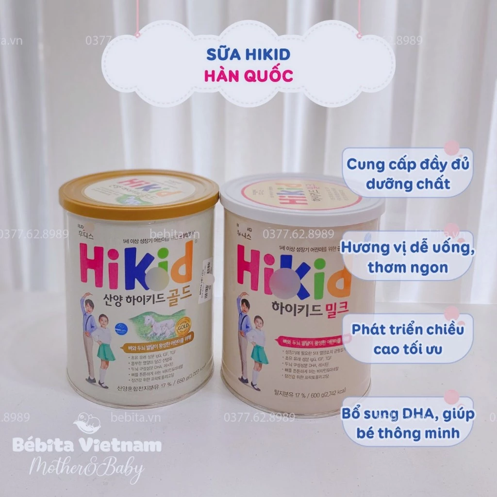 SỮA HIKID DÊ NỘI ĐỊA HÀN 700G Nhập khẩu