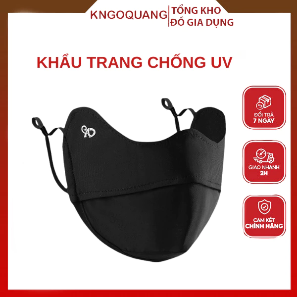 Khẩu Trang Chống Nắng Tia UV, Khẩu Trang Vải Chống Nắng UPF 50+ Nhiều Màu
