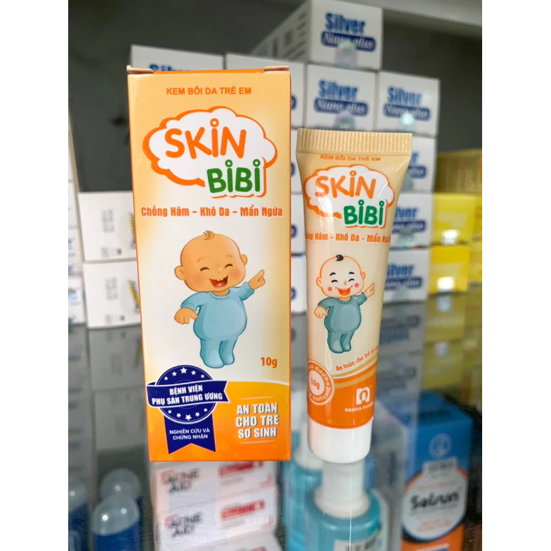 Kem bôi da trẻ em SKIN BIBI chống hăm, mẩn ngứa, khô da, An toàn cho trẻ sơ sinh, tuýp 10g