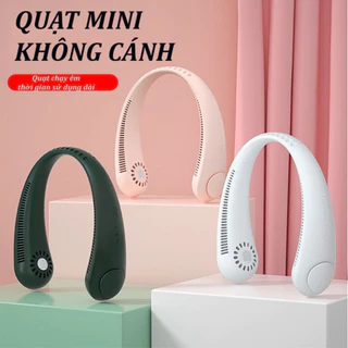 Quạt Đeo Cổ Mini, Quạt USB Tích Điện Không Cánh Tiện Lợi, Thời Trang, Dáng Thể Thao Hàng Nội Địa( GVQ store)