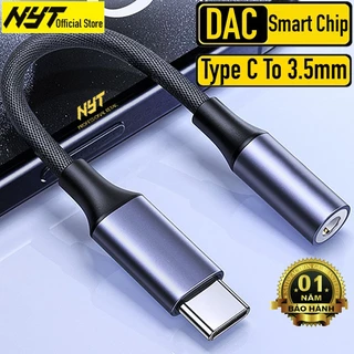 Cáp Chuyển Type C Sang 3.5mm Chip DAC Cho Loa Tai Nghe NYT CD102