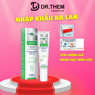 DERMACOS Gel Chấm Mụn Farmona Dermacos Anti Acne Imperfection Spot Gel - Kem giảm Mụn, Chứa Bùn Hoạt Tính