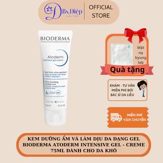 Kem dưỡng ẩm và làm dịu da dạng gel bioderma atoderm intensive gel - creme 75ml dành cho da khô