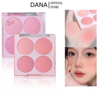 Phấn Má 4 Màu Bảng Phấn Má Hồng Tự Nhiên Trang Điểm Chống Thấm Nước Makeup Đẹp Nội Địa Trung DANA