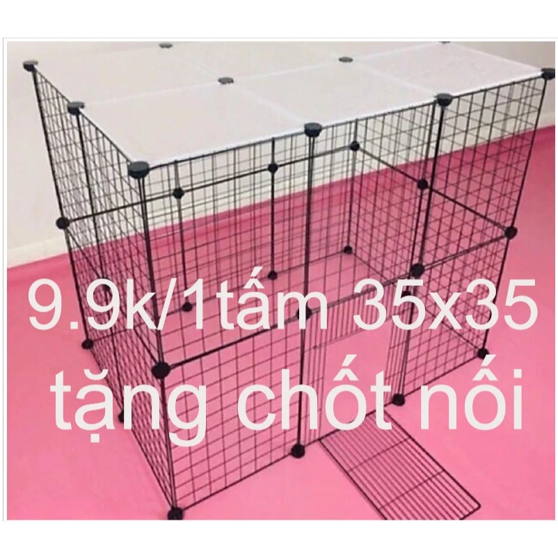 {Chuồng pet} Sỉ lẻ tấm lưới ghép chuồng cho pet yêu (tặng kèm chốt)