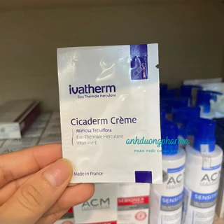 Kem Dưỡng Phục Hồi Da Cicaderm IVATHERM Làm Lành Tổn Thương, Ngăn Ngừa Hình Thành Sẹo - Gói 1.5ml