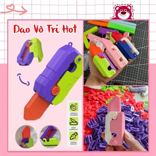 Dao Cà Rốt mini Dao trọng lực in 3D Mini gấp gọn - Đồ chơi Vô tri cho bé Đồ Chơi Giảm Căng Thẳng