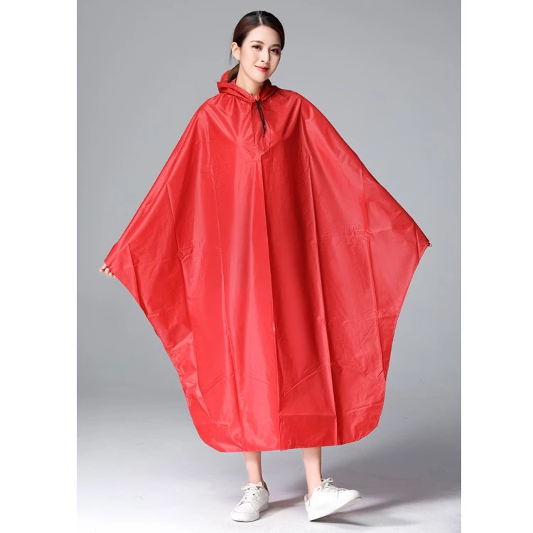 Áo mưa choàng học sinh tuổi Teen ÁNH DƯƠNG vải dù (10-14 tuổi) Màu ĐỎ