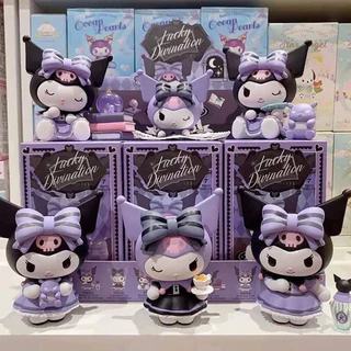 Set 6 Hộp Hình Nhân Vật Kuromi Trong Sanrio - trang trí bàn làm việc - làm quà tặng - sưu tầm -màu tím