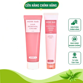 Kem Tẩy Lông Hobebar 50ml Và Gel Dưỡng Lô Hội 30ml Chính Hãng Combo Tẩy Lông Nách Chân Tay Cho Nam Nữ Dịu Nhẹ Không Đau