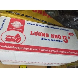 thùng lương khô 5sao Hải Châu 4200g( 6hộp, 10 gói /hộp)