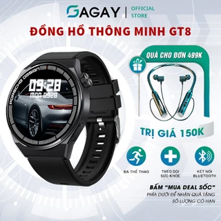 Đồng Hồ Thông Minh Smart Watch GT8 Nghe Gọi Bluetooth, Đồng Hồ Thể Thao,Theo Dõi Sức Khỏe, Bảo Hành 12 Tháng GAGAY