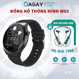 Đồng Hồ Thông Minh W03 Pro, đồng hồ thể thao điện tử theo dõi sức khoẻ, công nghệ cao bảo hành 12 tháng