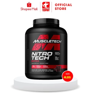 Sữa tăng cơ NITRO TECH RIPPED 4LBS (1.8Kg) VỊ CHOCOLATE - Hàng Chính Hãng Muscletech USA