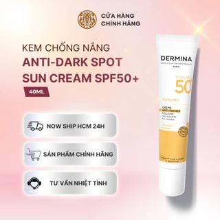 Kem chống nắng hỗ trợ nâng tone, làm đều màu da bảo vệ da Dermina Sunlina Unifying Mineral Sun Cream