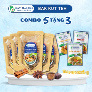 [COMBO 5 GÓI] Gia vị nấu Bak Kut Teh Trân Châu gói hoàn chỉnh các thành phần thảo mộc 50g, súp sườn chuẩn vị Singapore