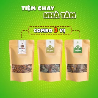 Combo 3 Vị Khô Nấm Hương Tiệm Chay Nhà Tâm (tổng 300g)