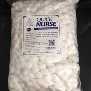 Bông gòn viên Quick Nurse gói 500g -Bông viên quick nurse