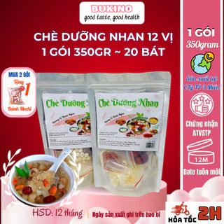 Chè dưỡng nhan 500gram, set nấu chè dưỡng nhan 14 vị, nguyên liệu tự nhiên tốt cho sức khỏe BUKINO