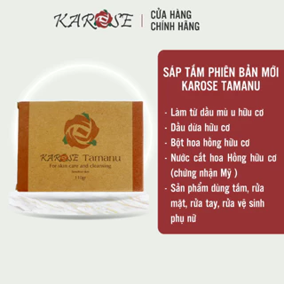 Sáp tắm Karose Tamanu 110gr làm sạch an toàn, hỗ trợ bệnh lý viêm da các loại, trẻ sơ sinh da nhạy cảm