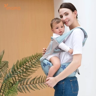 Địu cho bé chống gù Imama địu ngồi cho bé trợ lực địu hình sao Ếch Xanh Kids