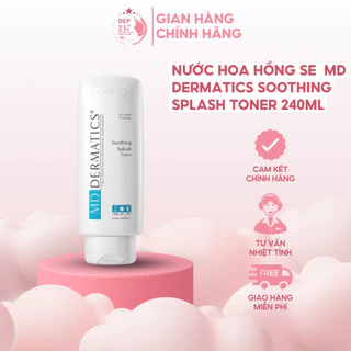 Nước hoa hồng se khít lỗ chân lông, làm sạch da MD Dermatics Soothing Splash Toner 240ML