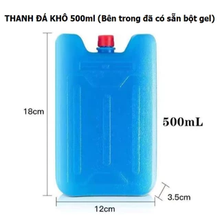 Combo 4 thanh đá khô 500ml kích thước như ảnh