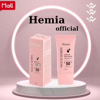 Kem Chống Nắng HEMIA Nâng Tone Kiềm Dầu SPF50+ 50ml HEMIA MakeUp Sunscreamm dưỡng trắng chống lão hóa da