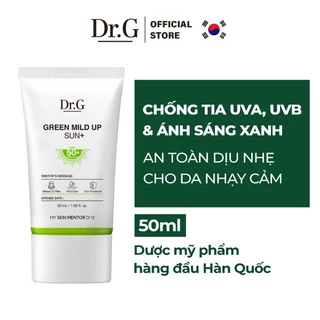 Kem Chống Nắng Thuần Vật Lý Cho Da Nhạy Cảm Dr.G Green Mild Up Sun+ SPF50+PA++++ 50ml