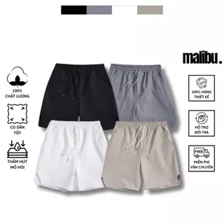 Quần Short Nam Kaki MALIBU Chuẩn Form Cạp Chun Co Giãn Thoải Mái Thời Trang Trẻ Trung