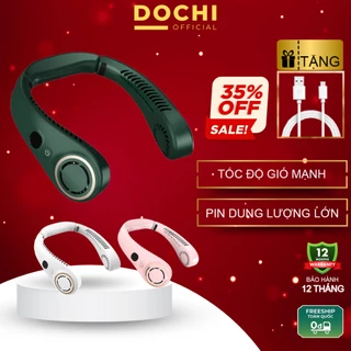 Quạt đeo cổ tích điện mini Dochi icaros SH21 sạc pin tích điện dung lượng lớn 3 chế độ gió mát